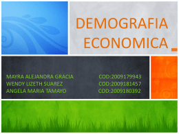 demografia economica definicion