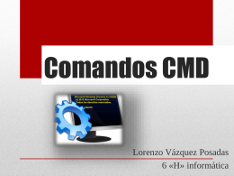 Comandos CMD.