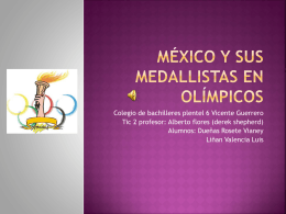 México y sus medallistas en olímpicos