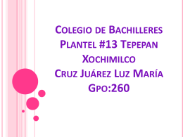 Colegio de Bachilleres Plantel #13 Tepepan Xochimilco Cruz