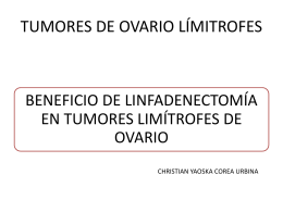 beneficio de linfadenectomía en tumores limítrofes de ovario