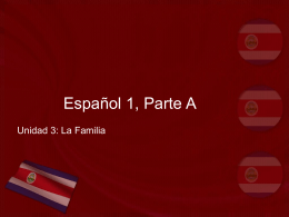 Español 1, Parte A