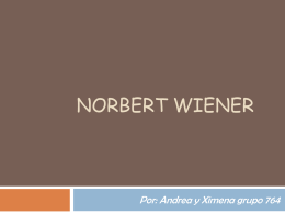Norbert Wiener - ximeands