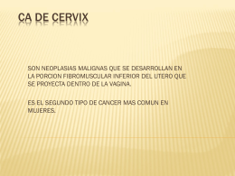 CA DE CERVIX PRESENTACION