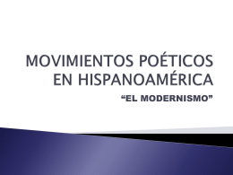 Movimientos poéticos en Hispanoamérica