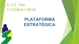 Presentacion Induccion Plataf. Estratégica