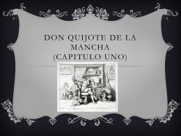 Don Quijote de la Mancha (capitulo uno)