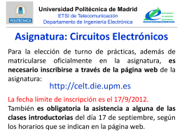 cartelAnuncioCELT1213 - Universidad Politécnica de Madrid