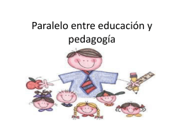 Presentacion educacion y pedagogia
