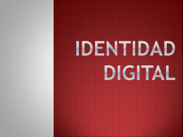 Qué es la identidad digital?