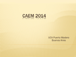 CAEM 2014 - Facultad de Ciencias Médicas
