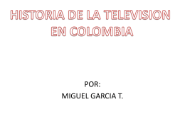historia de la television en colombia