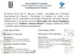 Diapositiva 1 - FACyT - Universidad de Carabobo