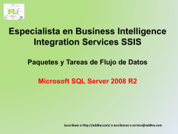 Clase BI MSQL Server 2008 Integration Services
