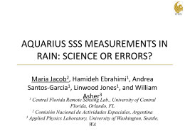 aquarius sss measurements in rain: science or errors?
