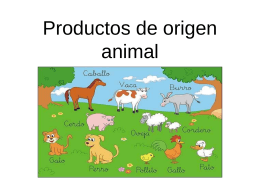 Productos de origen animal