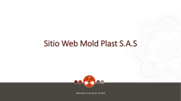 Sitio Web Mold Plast SAS