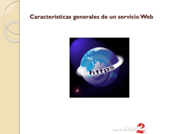2.Características generales de un servicio Web