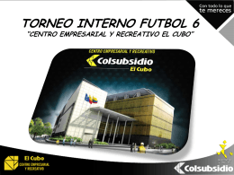 boletin n°1. - Torneo interno El CUBO