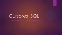 Cursores SQL - Juan Benitez Figueroa