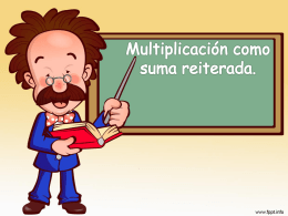 Multiplicación como suma reiterad