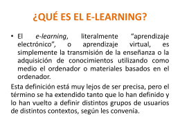 ¿qué es el e-learning? - wiki Santa Maria Reina