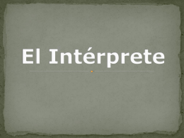 El Intérprete - SPANISH @ FR