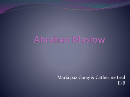 Abrahan Maslow IIºB