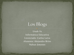 Los Blogs - informaticaeducativaunah-vs