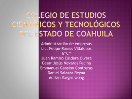 Colegio de Estudios CientÃ_ficos y TecnolÃ_gicos del