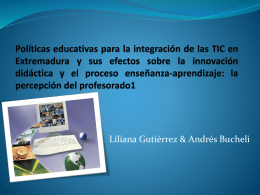 Políticas educativas para la integración de las TIC