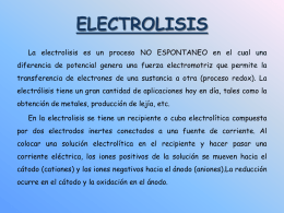 ELECTROLISIS