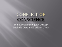 Conflict Of Conscious