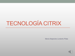Tecnología citrix - MariaAlejandraLondonoPlata