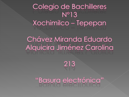 Colegio de Bachilleres N°13 Xochimilco * Tepepan Chávez Miranda