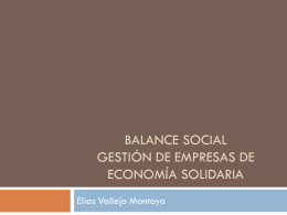 Balance social II.