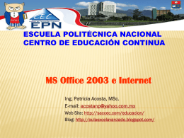 Temario MS Office 2003