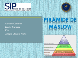 Maslow piramide- Troncoso