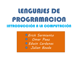 lenguajes de programacion introducción a la computación