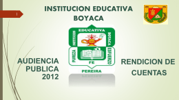 Presentación de PowerPoint - INSTITUCION EDUCATIVA BOYACA