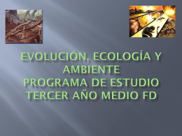 Evolución, Ecología y Ambiente Programa de