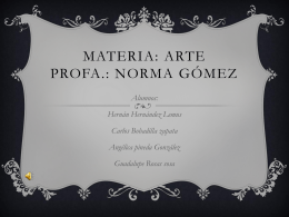 Materia: arte Profa.: Norma Gómez