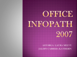 OFFICE INFOPATH 2007 diapositivas
