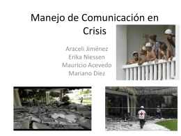 Manejo de Comunicación en Crisis Mariano Diez