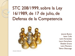 STC 208/1999, sobre la Ley 16/1989, de 17 de julio, de Defensa de