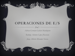 Operaciones de e/s
