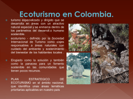 Ecoturismo en Colombia. - TS-UNITEC