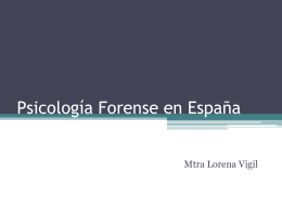 Psicología Forense en España