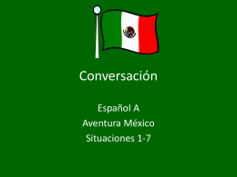 ConversaciónAVENTURA MEXICO