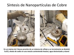 Síntesis de Nanopartículas de Cobre